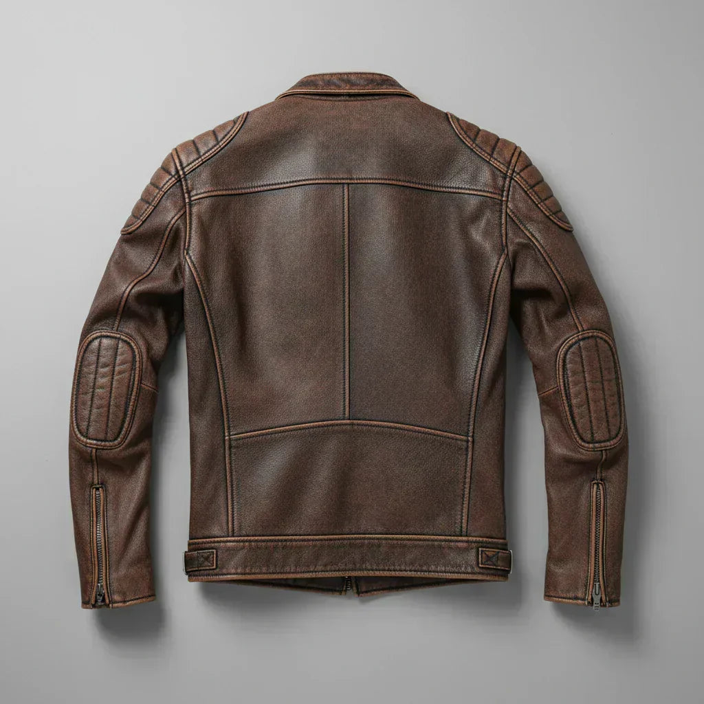 Vielseitige Herren Vintage Jacke, perfekt als Freizeitjacke oder stilvolle Oberbekleidung in Braun.