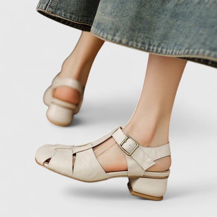 Damen Riemensandalen in elegantem Design mit stabilem Blockabsatz