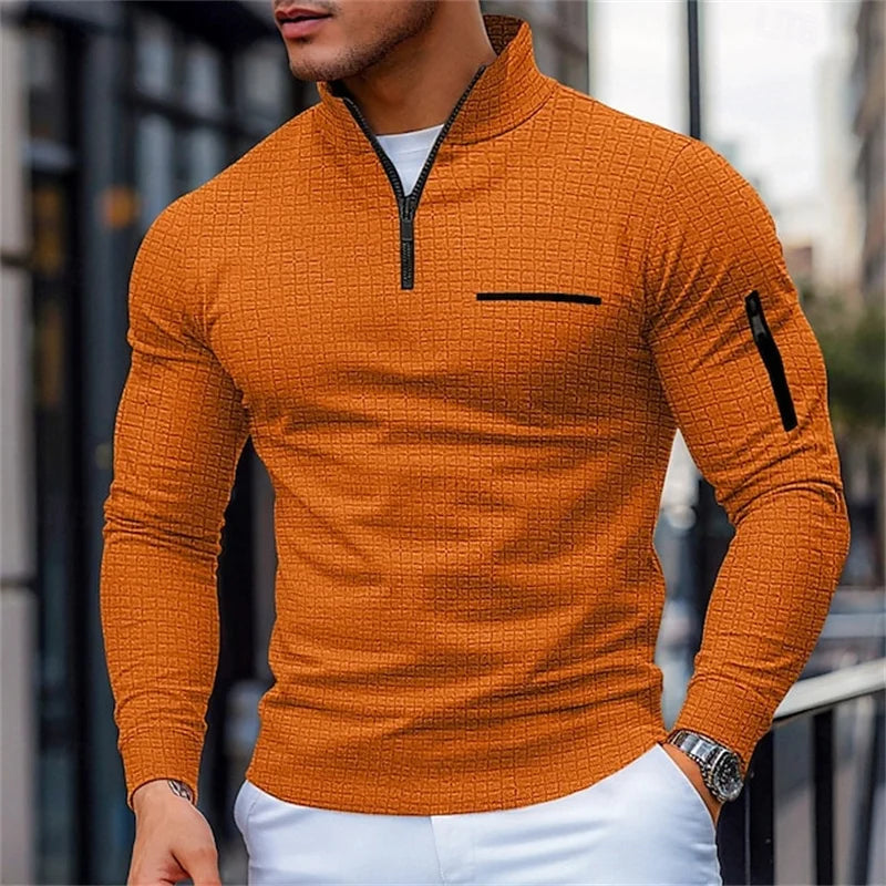 Moderne Freizeitmode Herrenpullover in strukturierter Optik