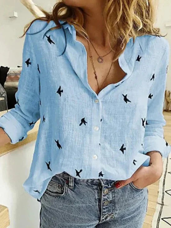 Damen Bluse mit langen Ärmeln