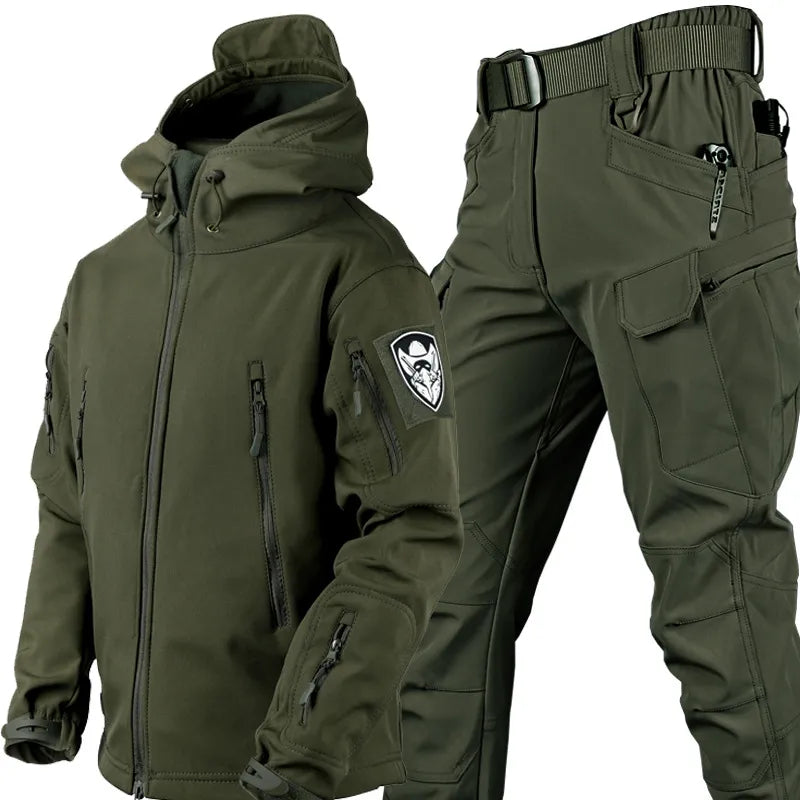 Herren Taktische Wind- und wasserdichte Outdoorjacke und -hose