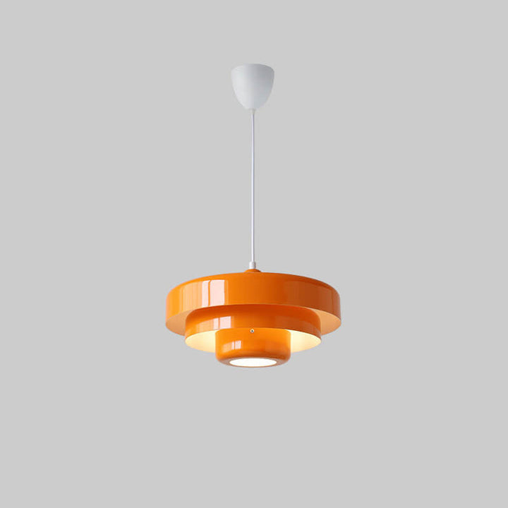 Vintage Pendelleuchte Mehrschichtiges Design Grün Orange