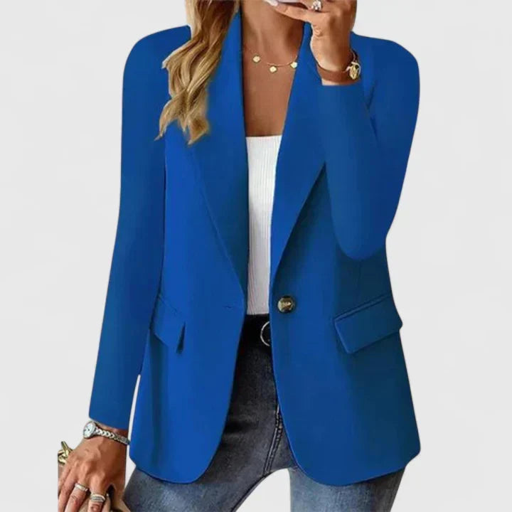 Vielseitiger Damenblazer mit regulärer Passform, stilvoll für Businessmode & Abendgarderobe.