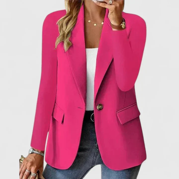 Schicker Damenblazer, Regular Fit, kombinationsstark für elegante Büro-Looks und Abend-Events.
