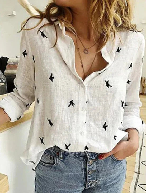 Damen Bluse mit langen Ärmeln