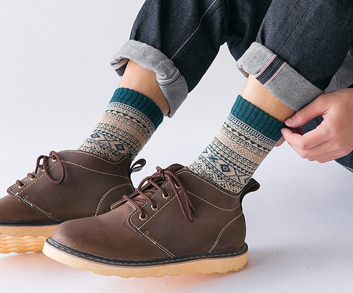 Herren Warme Socken im Vintage-Stil (5 Paar)
