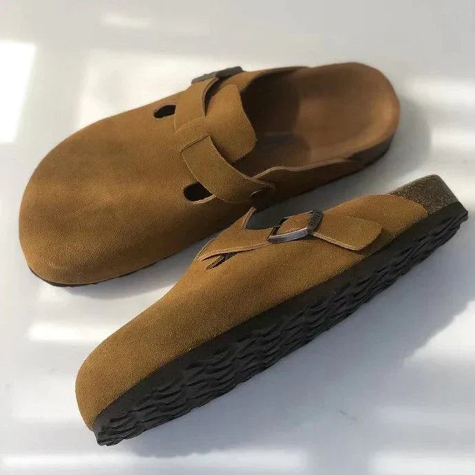 Unisex Leder Boston Sandalen - Zeitloser Komfort und Stil