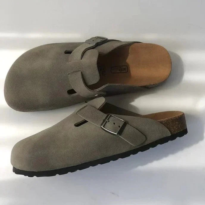 Unisex Leder Boston Sandalen - Zeitloser Komfort und Stil