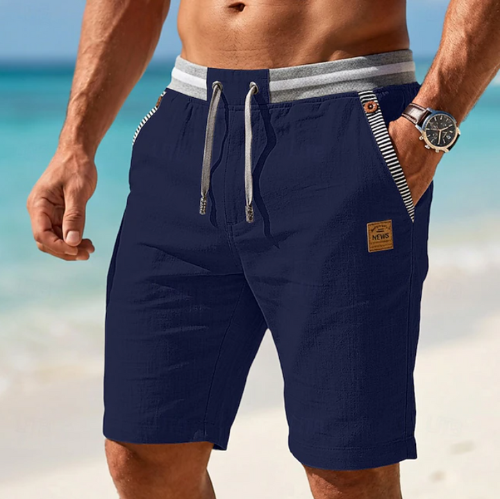 Leichte Herren Sommershorts mit Kordelzug für optimalen Komfort, atmungsaktiv und stylisch, ideal für warme Tage.