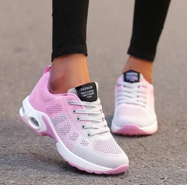 Stützende Fersenpartie der Damen Orthopädischen Sneaker für Stabilität und Komfort bei jedem Schritt.
