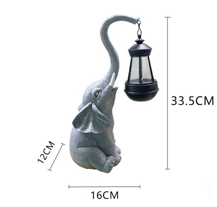 Sanfte Elefant Solar-Lampe für Innen- und Außenbereiche