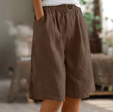Modische Damen Sommerhose kurz, lässiger Casual Stil