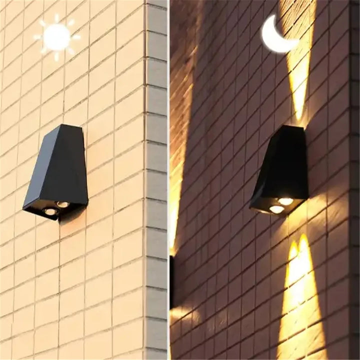 LED Solar Wandleuchte für Außenbereiche