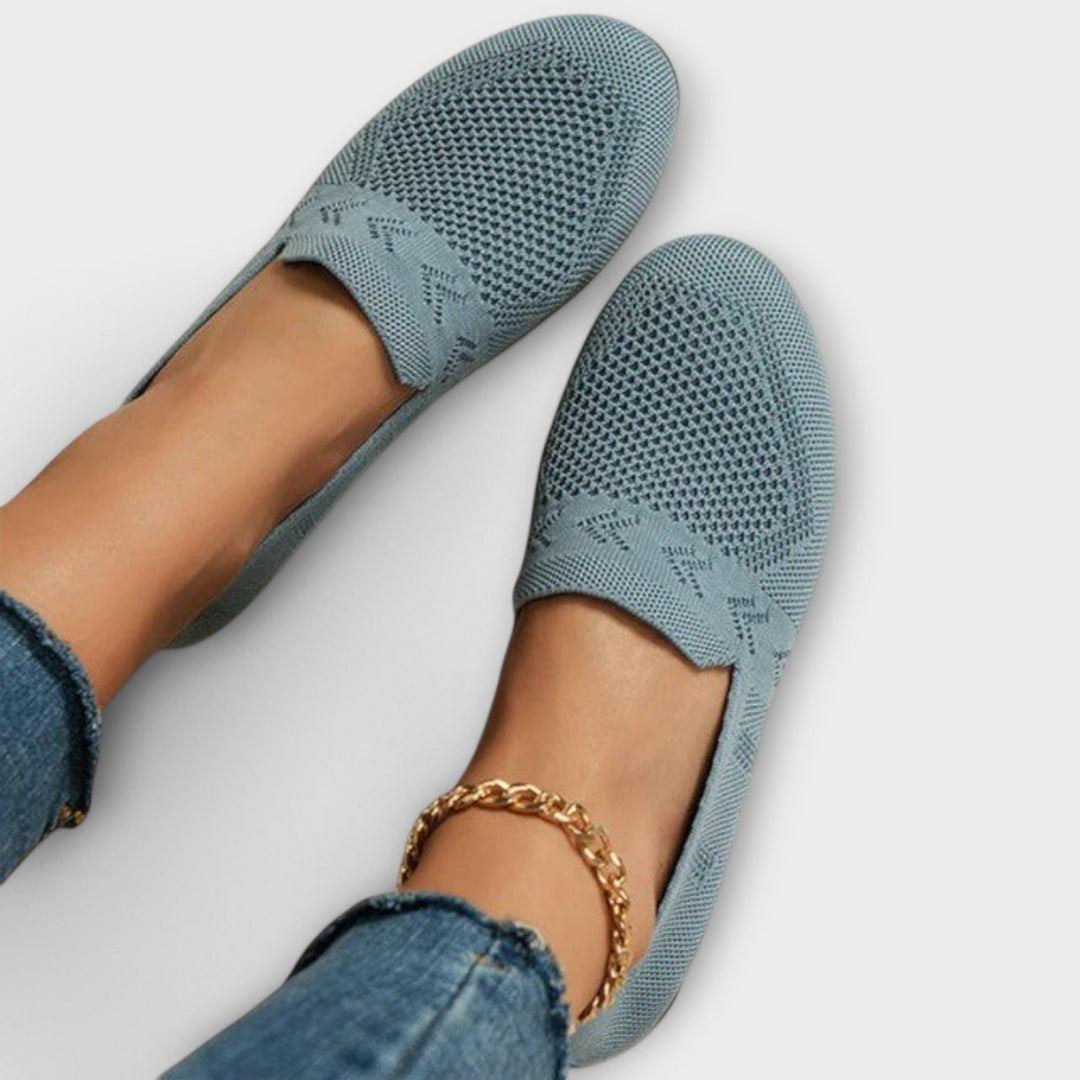 Komfortable Schlupfschuhe für Damen, Ansicht von oben, mit flexibler Sohle