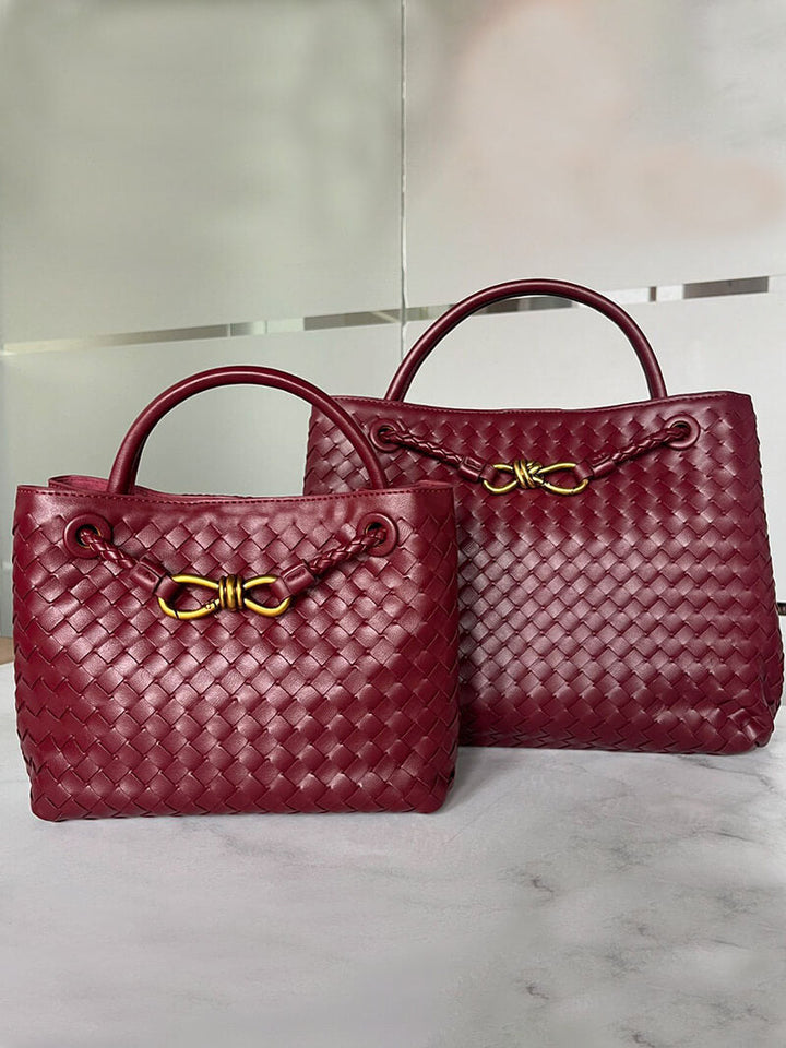 Braune Handtasche für Damen Modell Ruby mit verstellbarem Schultergurt