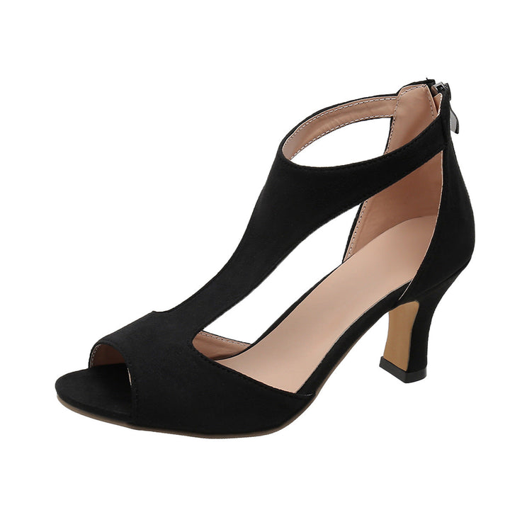 Komfortable und elegante Damen High Heels Sofia, wahlweise in Rosa oder Schwarz, ideal als Büro- & Partyschuhe.