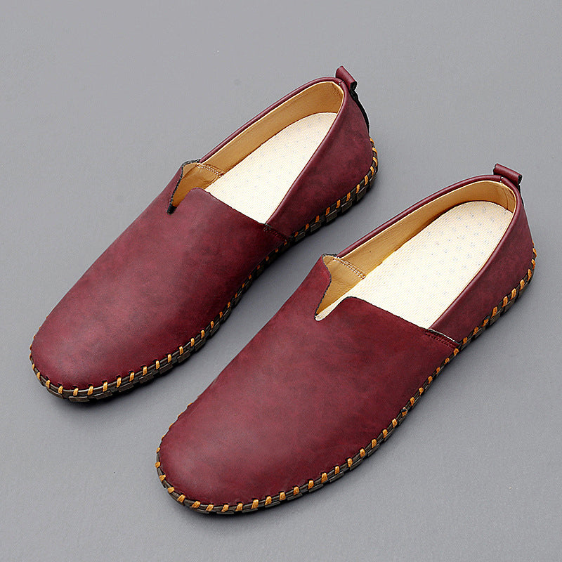 Casual Slip-On Slipper: Bequeme Herrenschuhe in Grün, perfekt für entspannte & stilvolle Outfits.