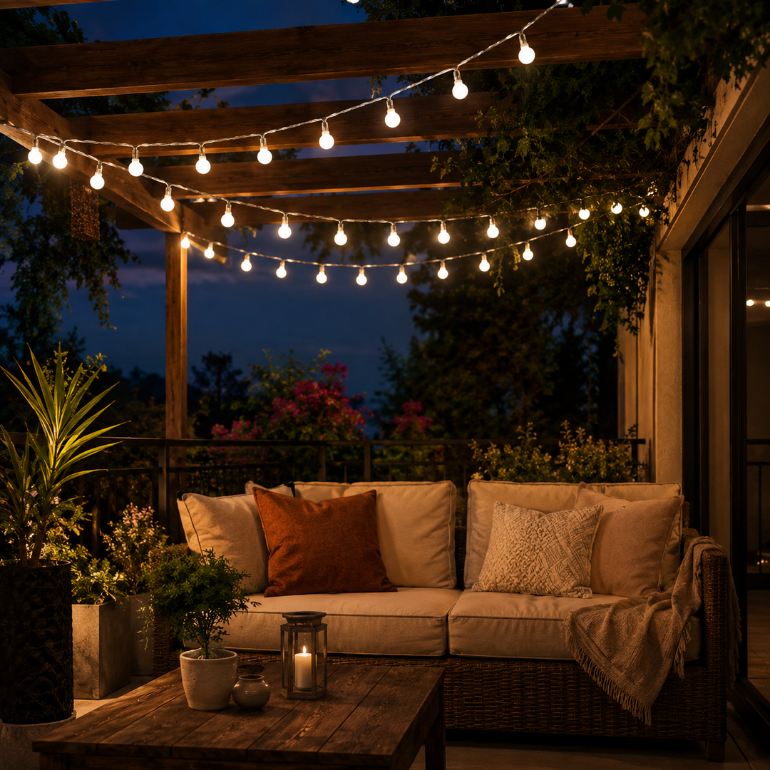 LumaOrbs LED Lichterkette mit warmweißem Licht, perfekt als stimmungsvolle Dekoration für Innenräume oder Partydeko.