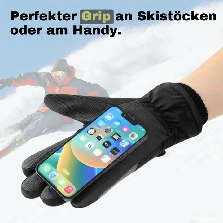 Warme, wasserdichte Unisex Ski-Handschuhe aus robustem Material für Wintersport & Outdoor bei Kälte.