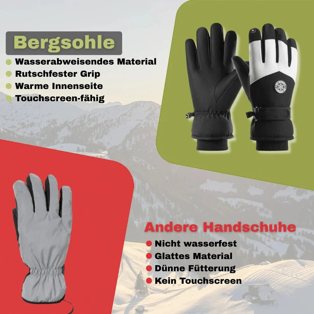 Unisex Ski-Handschuhe mit ergonomischem Design, hoher Tragekomfort für alle Schneesportarten auf der Piste.