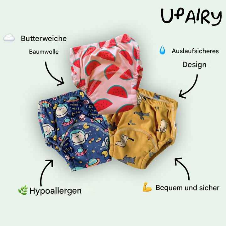 Kinder Töpfchen-Trainingshosen mit lustigen Motiven