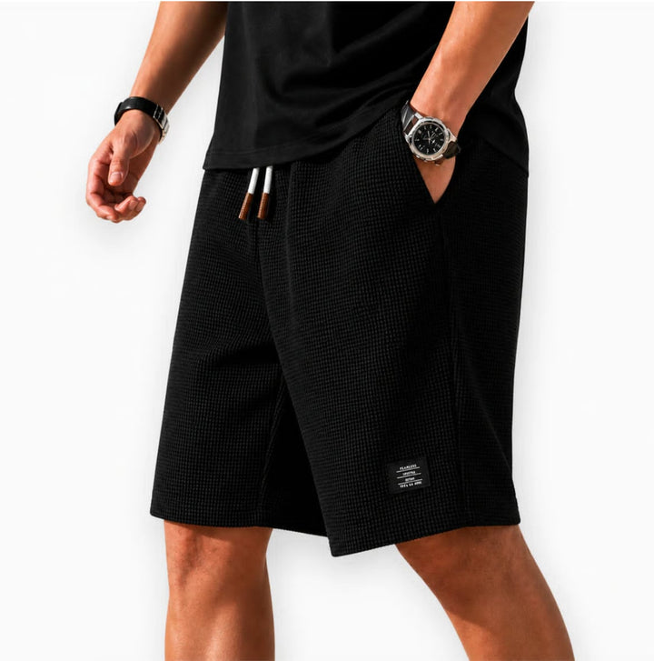 Mason Herren Waffel Bermuda Shorts, ideal als Freizeithose, Strandshorts oder bequeme Casual Shorts für den Sommer.