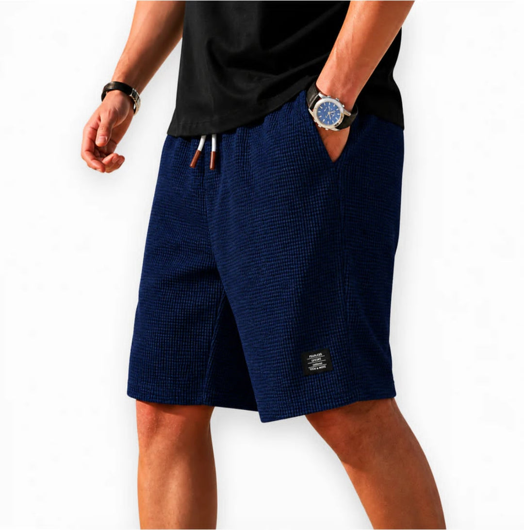 Bequeme Herren Waffel Bermuda Shorts Mason, weicher Waffelstoff für angenehmen Tragekomfort im Sommer.