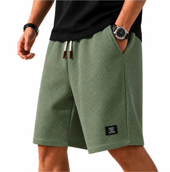 Elegante Herren Waffel Bermuda Shorts Mason, vielseitige Sommerhose für entspannte Anlässe, Urlaub oder Stadt.