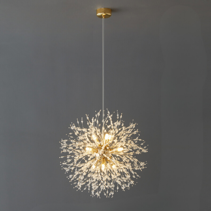 Moderne LED-Kristall-Pendelleuchte für Räume
