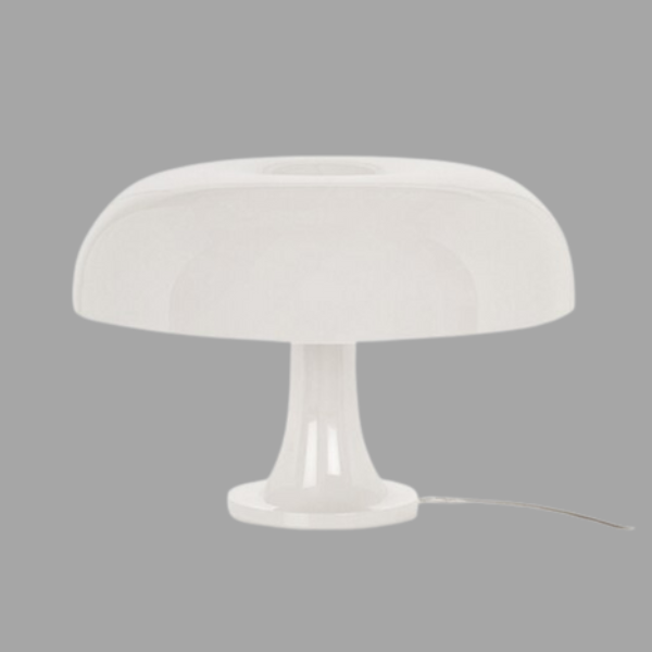 Minimalistische Tischlampe im skandinavischen Pilz-Stil