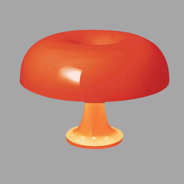 Minimalistische Tischlampe im skandinavischen Pilz-Stil