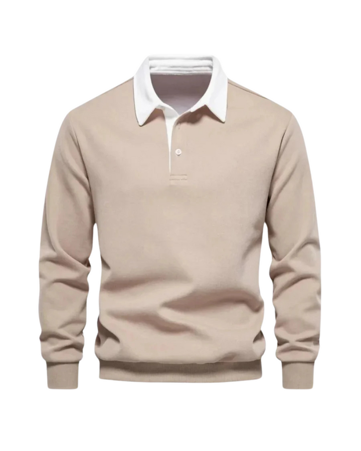 Herren Langarm-Poloshirt Mason Slim Fit, vielseitig für smart-casual Outfits & den eleganten Alltag.