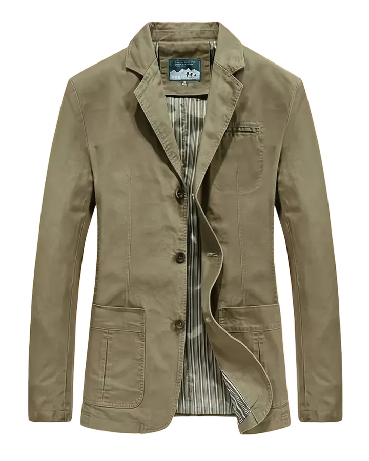 Herrenjacke in Regular Fit mit klassischem Reverskragen für elegante Business-Looks