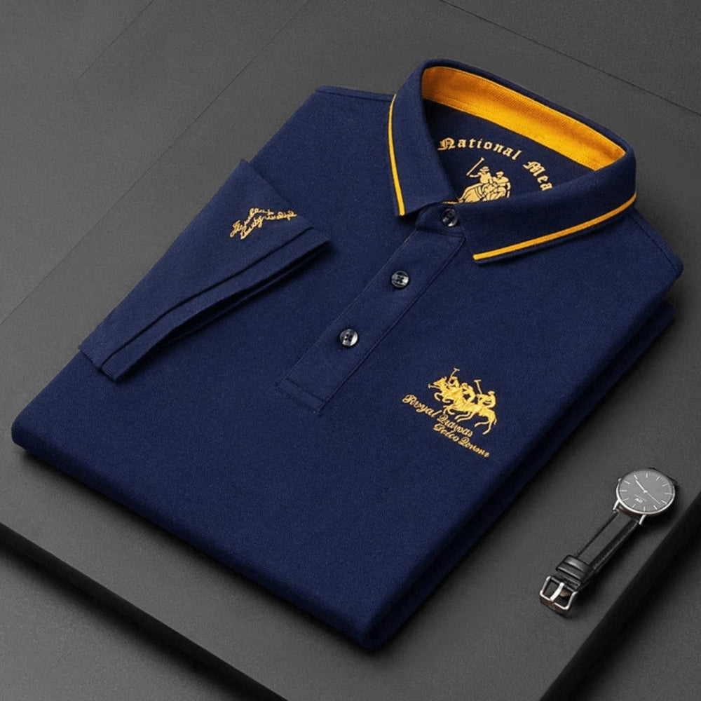 Atmungsaktives Herren Polohemd für den Sommer. Hoher Komfort, formstabil und elegant für jede Gelegenheit.