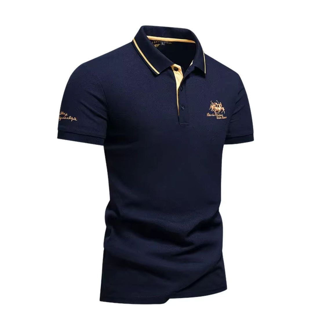 Stilvolles Herren Polohemd. Eleganz & Komfort für den modernen Mann. Vielseitiges Oberteil für jede Saison.