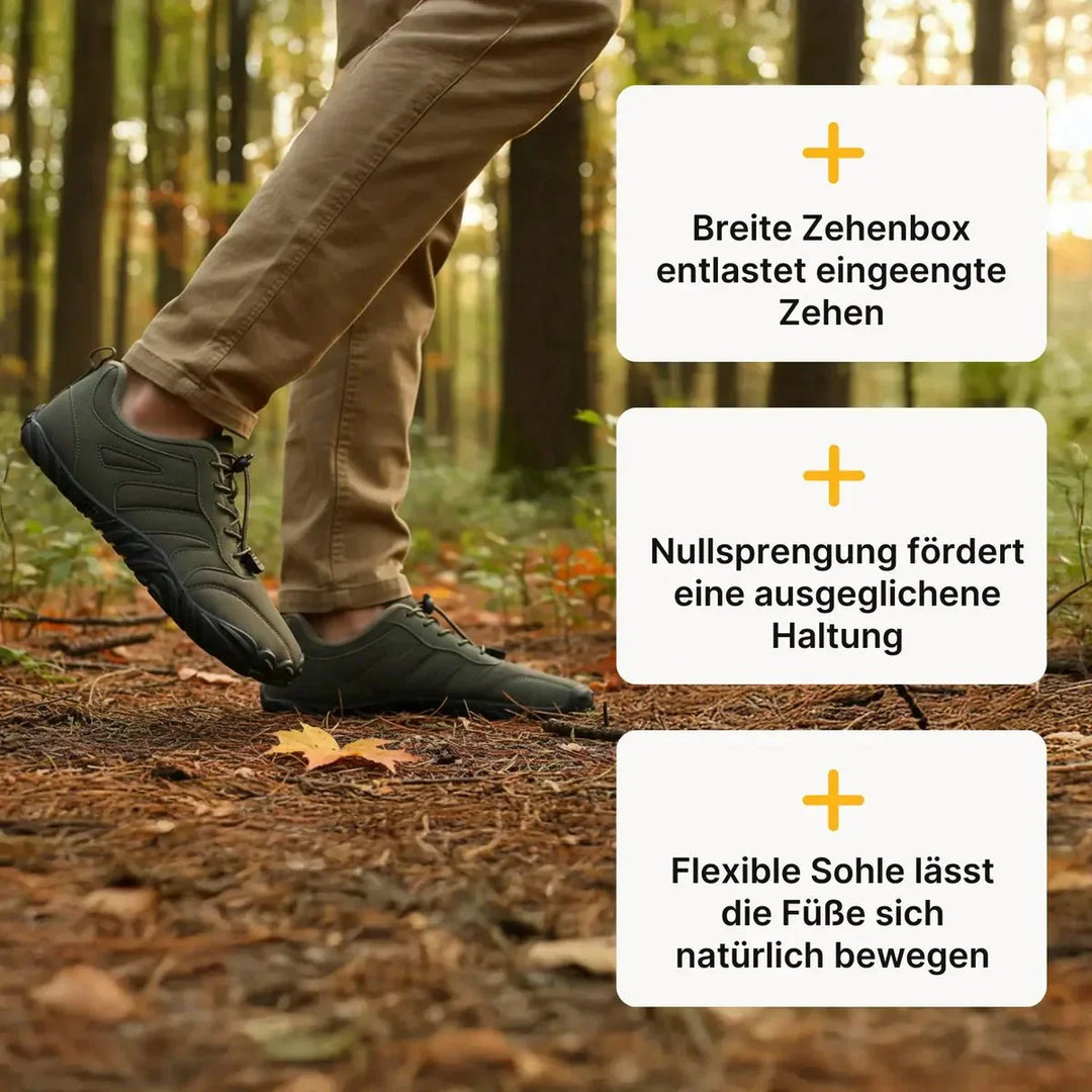 Robuste, rutschfeste Barfuß-Winterschuhe für Outdoor, warm & flexibel.