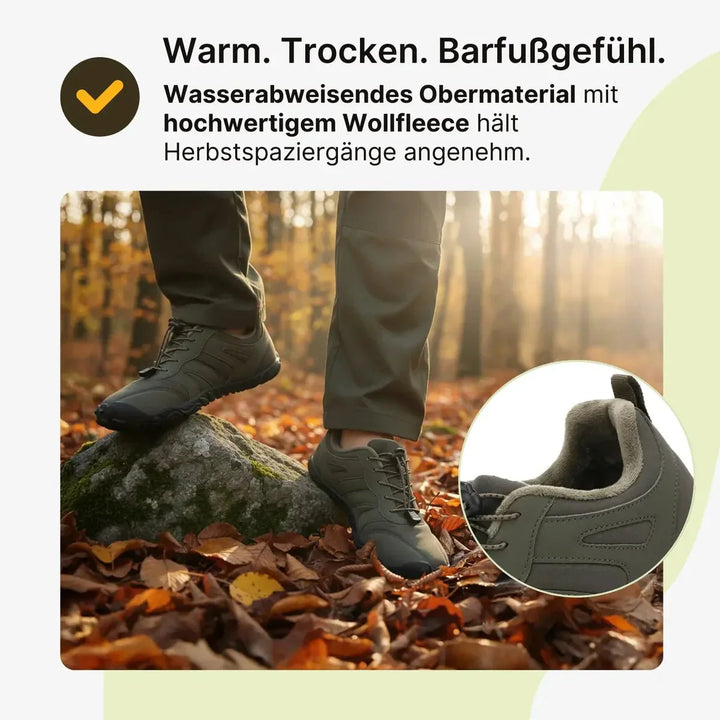 Warme, wasserabweisende Unisex Barfußschuhe für Komfort im Herbst & Winter.