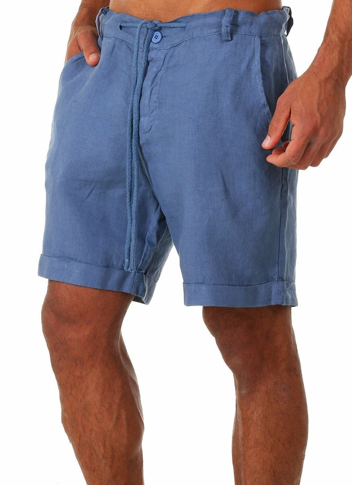 Stylische unifarbene Herren Kurze Hose für den Sommer. Vielseitig für Casual-Looks, Strand & Freizeit.
