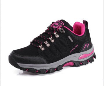 Robuste Damen Outdoor Schuhe mit rutschfester Sohle und Dämpfung, perfekt für Wanderungen in Herbst und Winter.