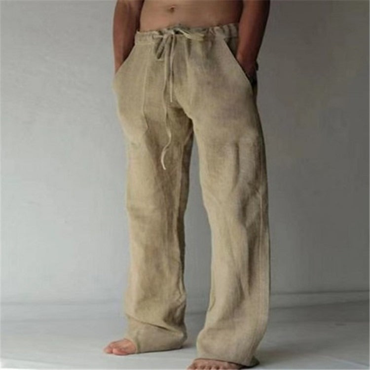 Herren Sommerhose, locker geschnitten, bequem für Freizeit & Alltag, leichtes Material, stilvolles Design mit Kordelzug.