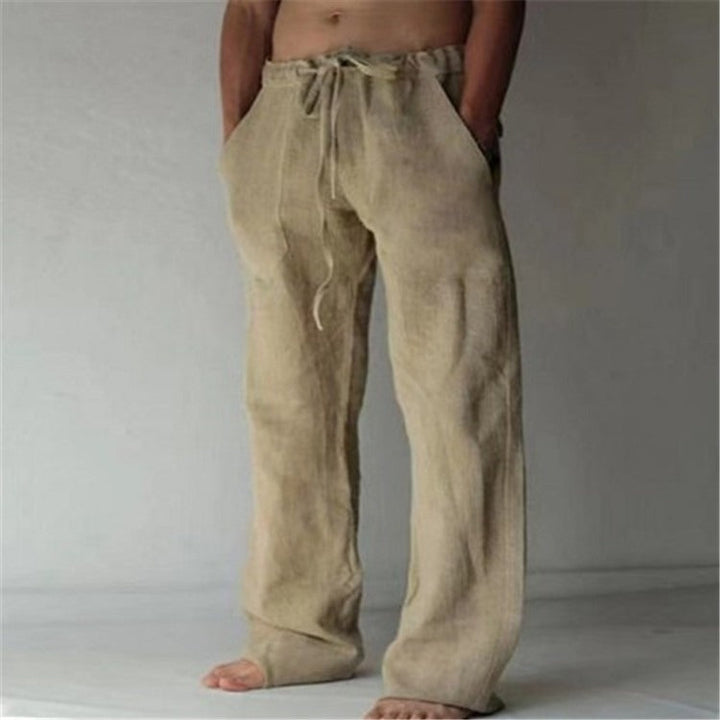 Herren Sommerhose, locker geschnitten, bequem für Freizeit & Alltag, leichtes Material, stilvolles Design mit Kordelzug.