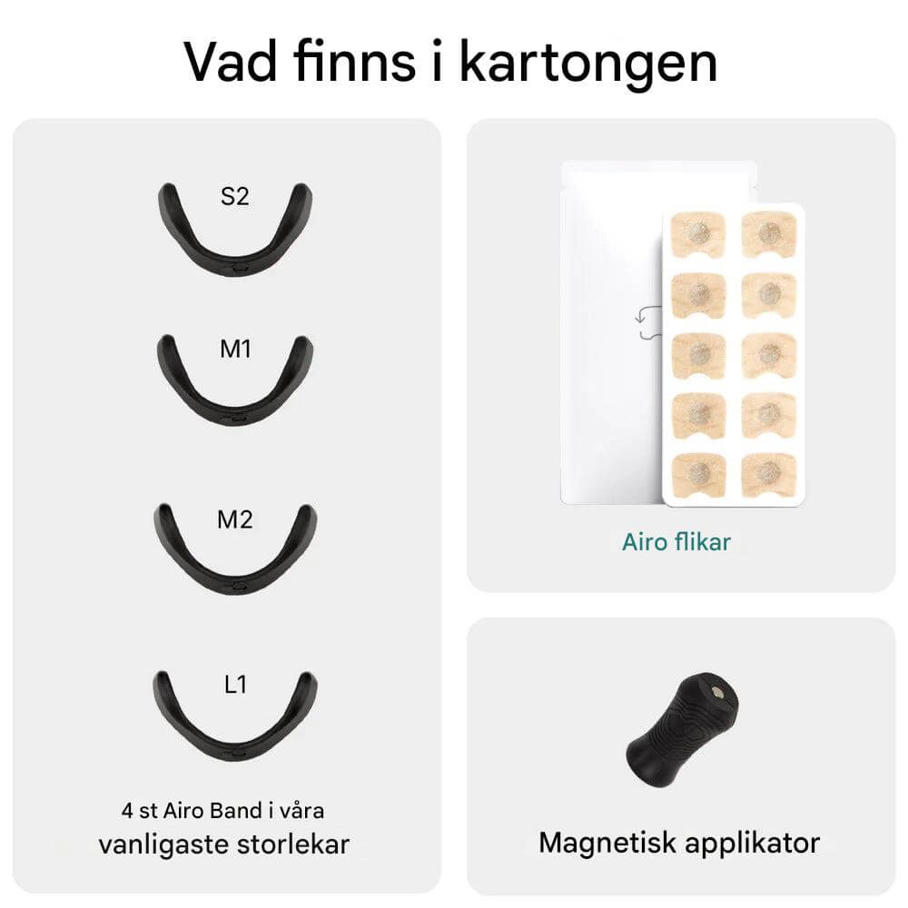 Airo Magnetisches Nasenband-Set – Der neue Standard für die Atmung