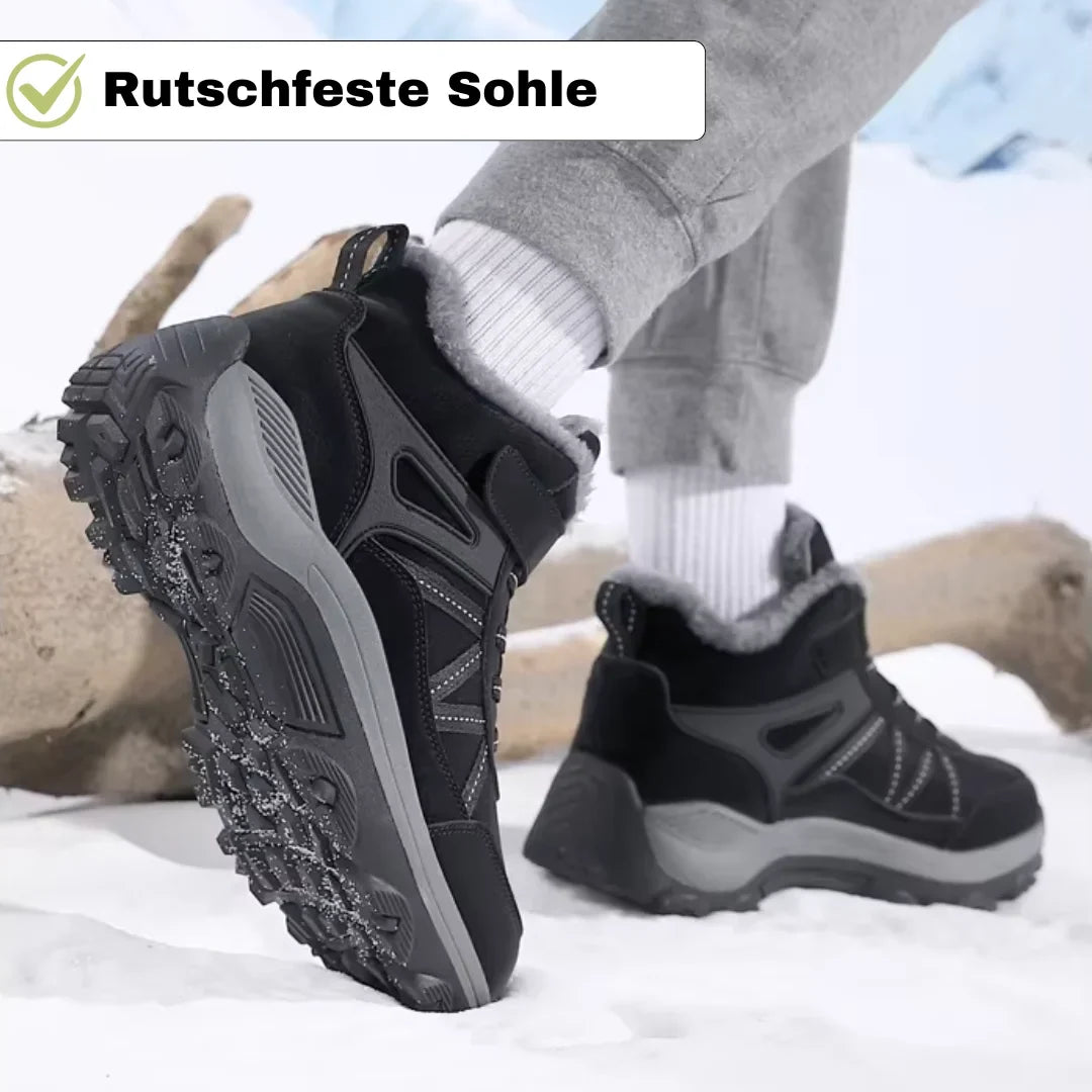 Robuster Damen Winter-Klettschuh, rutschfest und wasserabweisend. Die idealen Komfortschuhe für Schnee und Eis.