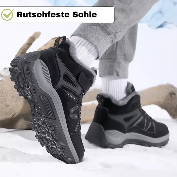 Robuster Damen Winter-Klettschuh, rutschfest und wasserabweisend. Die idealen Komfortschuhe für Schnee und Eis.