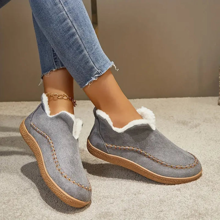 Damen Knöchelstiefel mit und Rundzehen