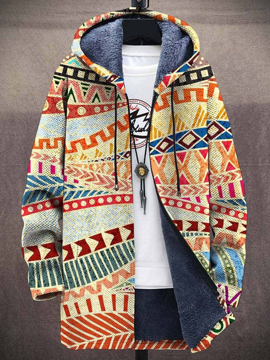 Luxuriöse Kunst -inspirierte Strickjacke