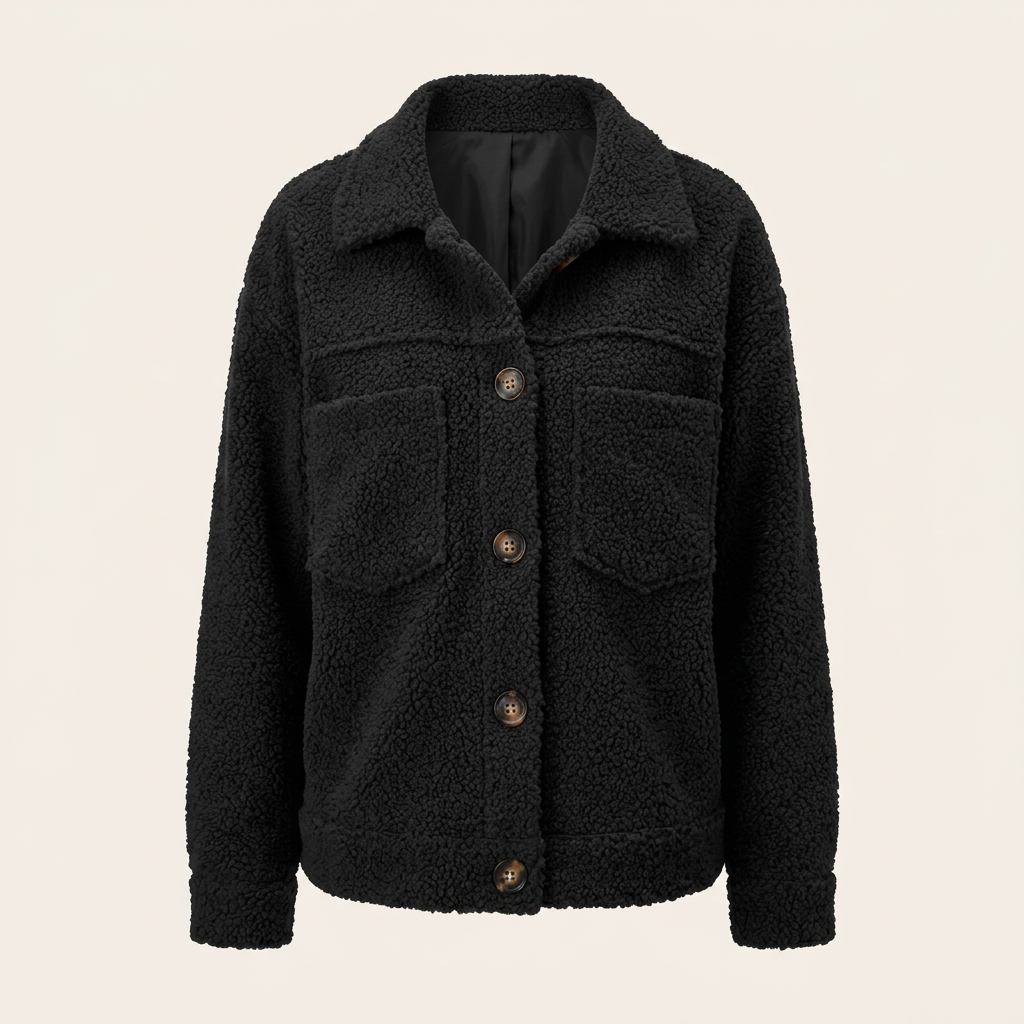 Damen Kuschelige Jacke mit Innenfutter – Weich & Warm für den Alltag