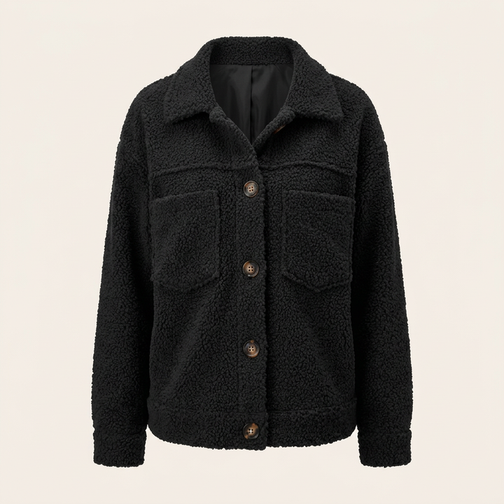 Damen Kuschelige Jacke mit Innenfutter – Weich & Warm für den Alltag