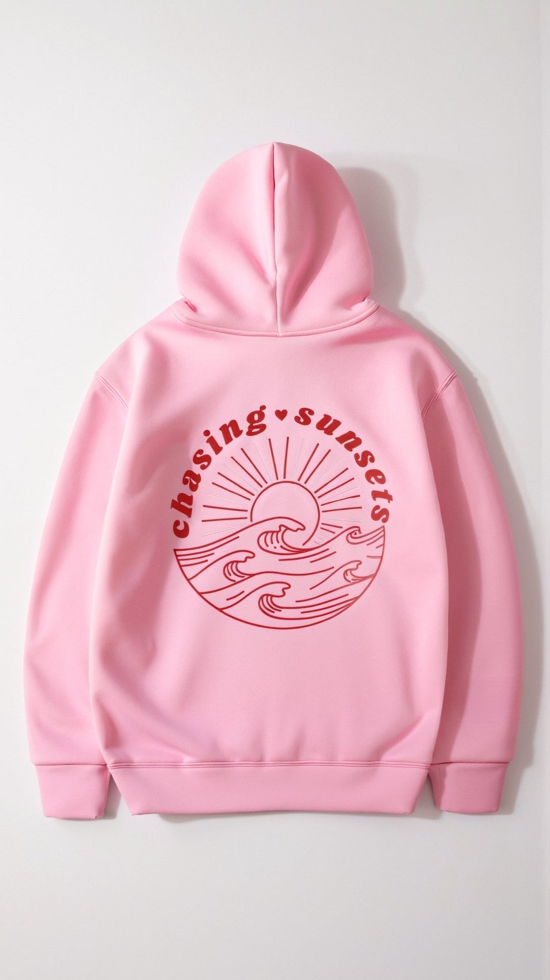 "Abigail Bestickter Kapuzenpullover, tropisches Design, Rückenansicht, bestickte Motive, gemütlicher, eleganter Hoodie"