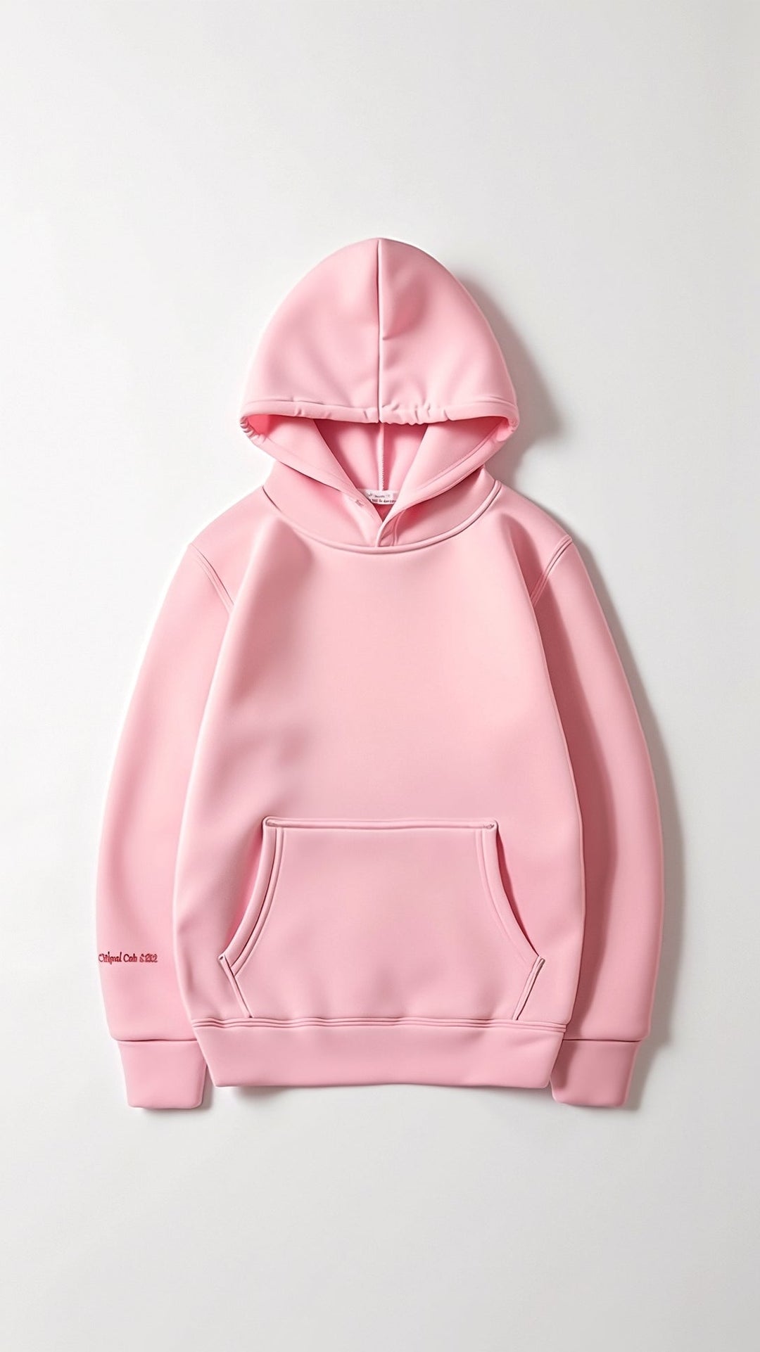 "Abigail Bestickter Kapuzenpullover, tropisches Design, Rückenansicht, bestickte Motive, gemütlicher, eleganter Hoodie"